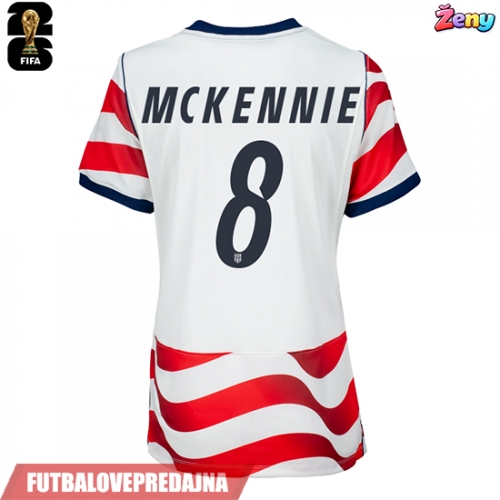 Lacne Ženy Futbalové dres Spojené štáty Weston McKennie #8 MS 2026 Krátky Rukáv - Domáci